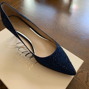 Beautiful royal blue sparkly size 8 1/2 Badgley Mischka shoes.